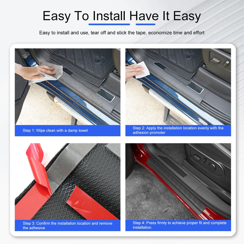 Exterior Door Sill Protector Compatible with 2019-2025 Chevy Silverado GMC Sierra 1500 Door Sill Guard Replacement for 2019-2025 Chevy Silverado Accessories Compatible with 19-25 Chevy Silverado