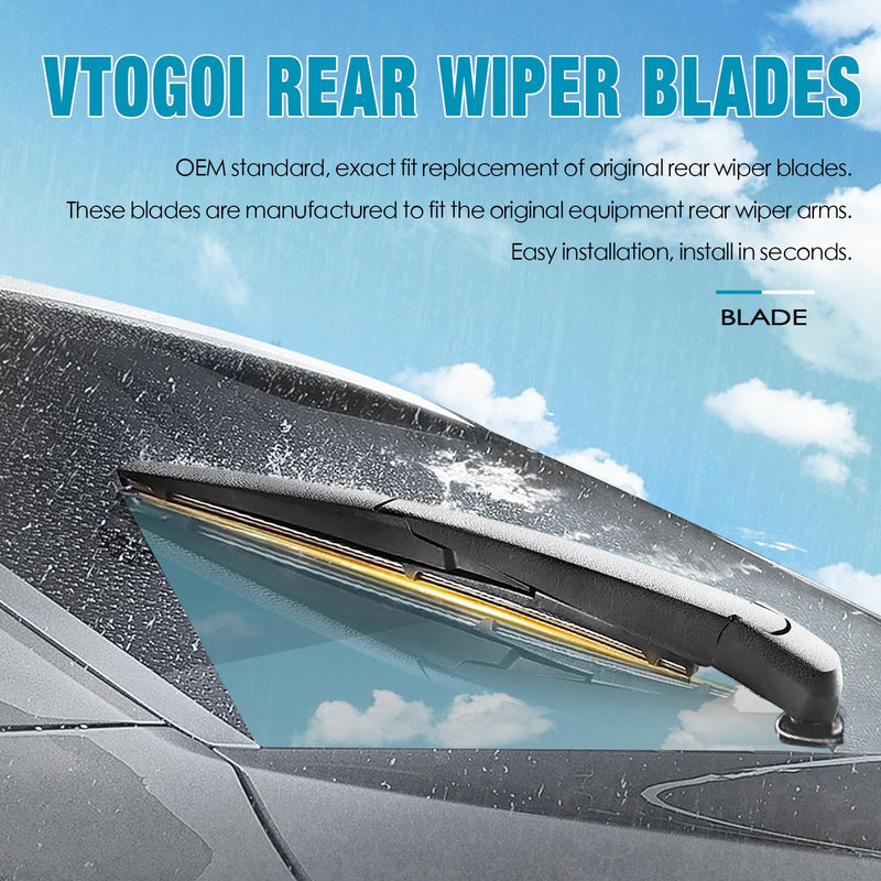Wiper Blades With Rear Wiper Blades Set For 2017-2023 Land Rover Range Rover Automotive Replacement Windshield Wiper Blades, That Meet OEM Quality Easy DIY Install 24"+20"+15" (Set of 3) 24+20+15in