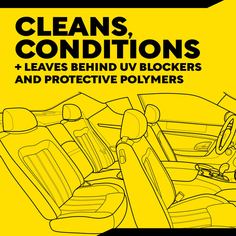 Meguiar's Leather Care Kit,This Car Care Kit Includes a Premium Car Leather Cleaner and Conditioner, Drill Backing Plate, Cleaning Disc, Microfiber to Effectively Deep Clean, Nourish & Protect, Kit