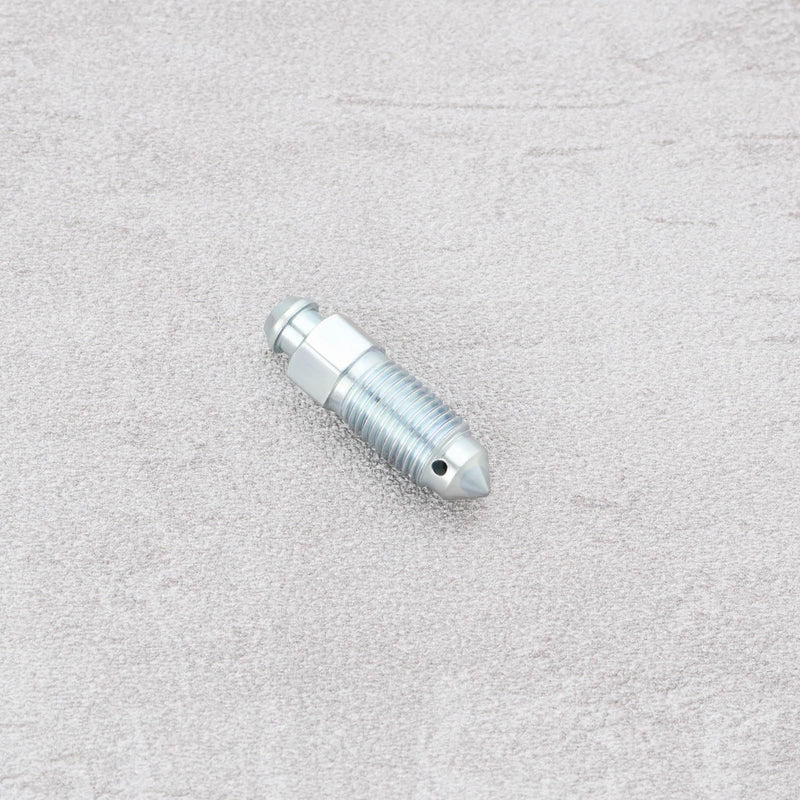 4Pcs Q235 Steel Brake Caliper Bleed Screw 3/8-24 Brake Caliper Bleed Screw Nipple Compatible with Harley-Davidson 502660 Silver