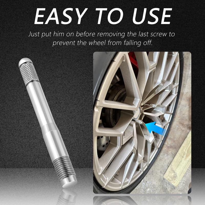 M14x1.5 Wheel Alignment Pin,Stainless Steel Wheel Alignment Tool Align Wheel with Lug Bolt Holes,Universal Car Accessories Wheel Hanger Tire Alignment Tool for Most Car Truck SUV Wheel