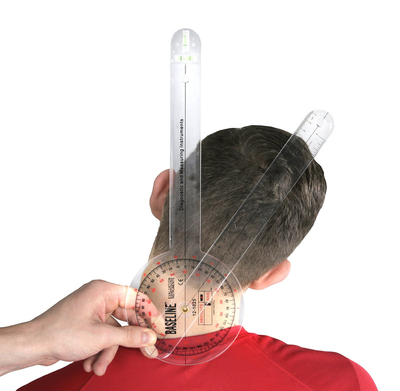 Baseline 12-1025 Absolute Axis 360 Degree Plastic Goniometer, 12" Length