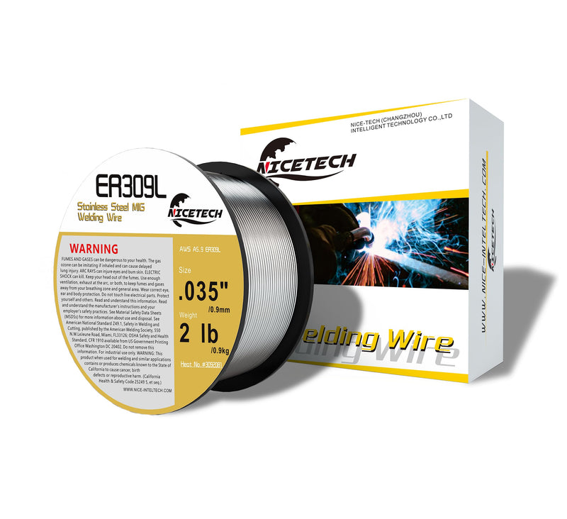 ER309L Stainless Steel MIG Welding Wire .035-Diameter, 2 Pounds Spool, Silver, Package of 1 D0.9