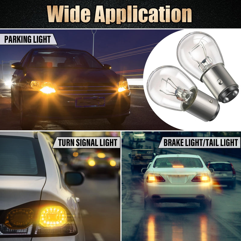 Meonum 20 Pack 1157 Bulbs, Long Life 1157 Light Bulb Replacement, 12V 21W/5W Tail Light Turn Signal Brake Light Bulb Bulk Compatible with 7528 2357 2057 1016 1034 1076 for Marker Tail Running Parking