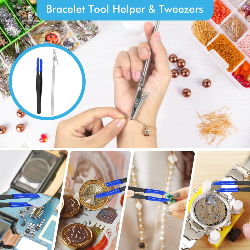 Toolour Jewelry Pliers Set Jeweler Making Tools Kit,Mini Craft Pliers Tool for Adults Beginner,Jewelry Making Supplies DIY Beading Hobby Crafting Wrapping Crimping Cutting Repair