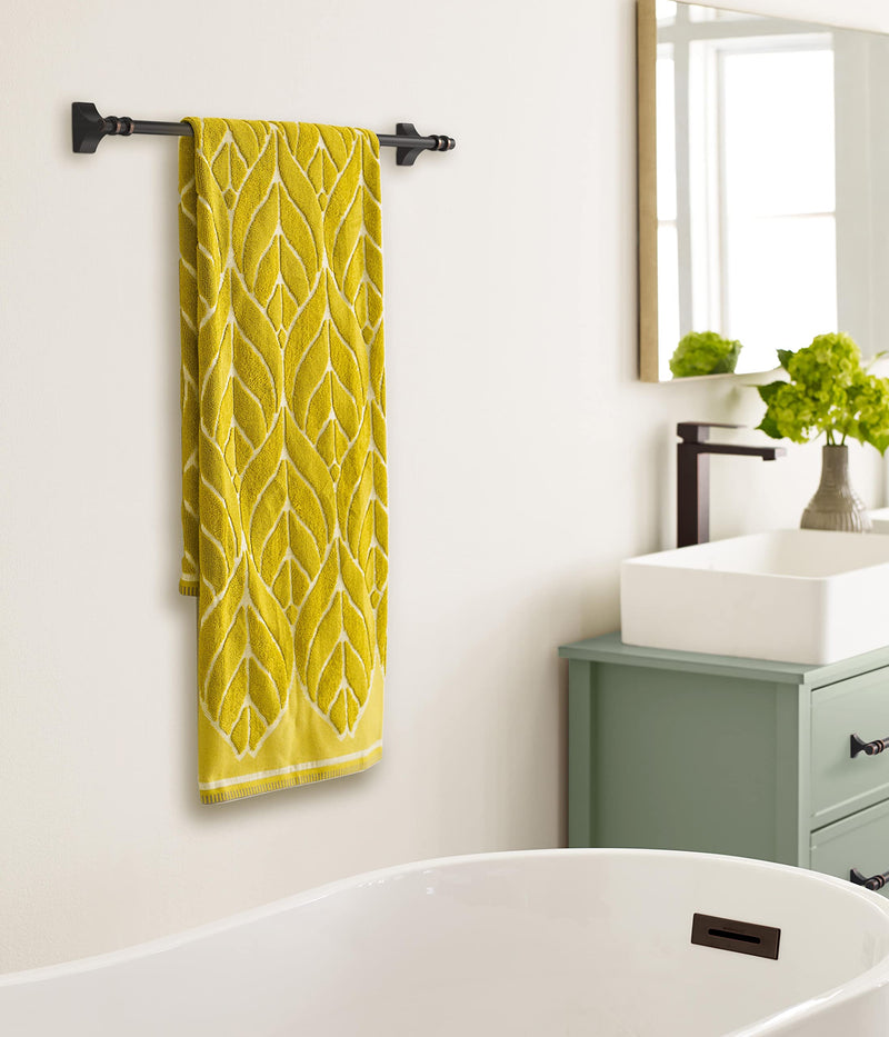 Amerock BH36054ORB | Oil Rubbed Bronze Towel Bar | 24 in (610 mm) Towel Rack | Davenport | Bathroom Towel Holder | Bathroom Hardware | Bath Accessories 24 in. Towel Bar 1-Piece