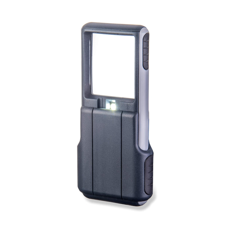 Carson MiniBrite 3x Power LED Lighted Slide-Out Magnifier with Protective Sleeve for Reading, Hobby, Crafts, Inspection and Tasks - Set of 4 Pack of 4