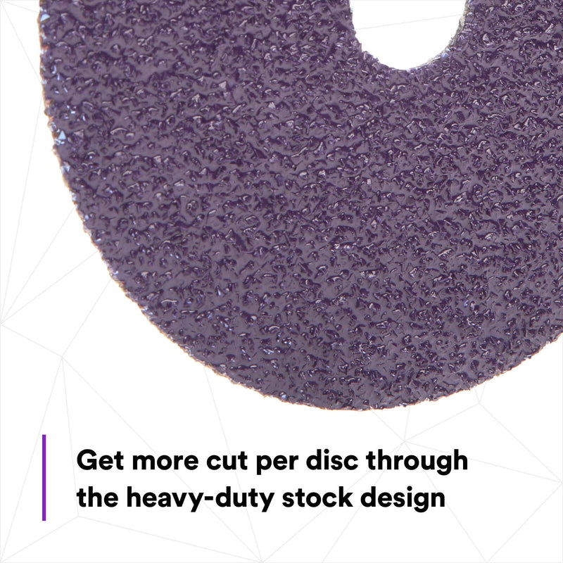 3M Cubitron II Abrasive Fibre Disc, 33413, 5 in x 7/8 in, 36+ Grit, 5 Pack, High Performance, Fast Cutting, Long Lasting Very Coarse