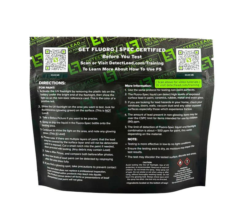 Fluoro-SPEC Instant Lead Test | Up to 3600 Uses| Lead Test Kit for Paint, Ceramics & More | Easy to Use, Accurate Results| Test All Your Stuff | Make Your Home Lead Safe | Home Lead Test Kit