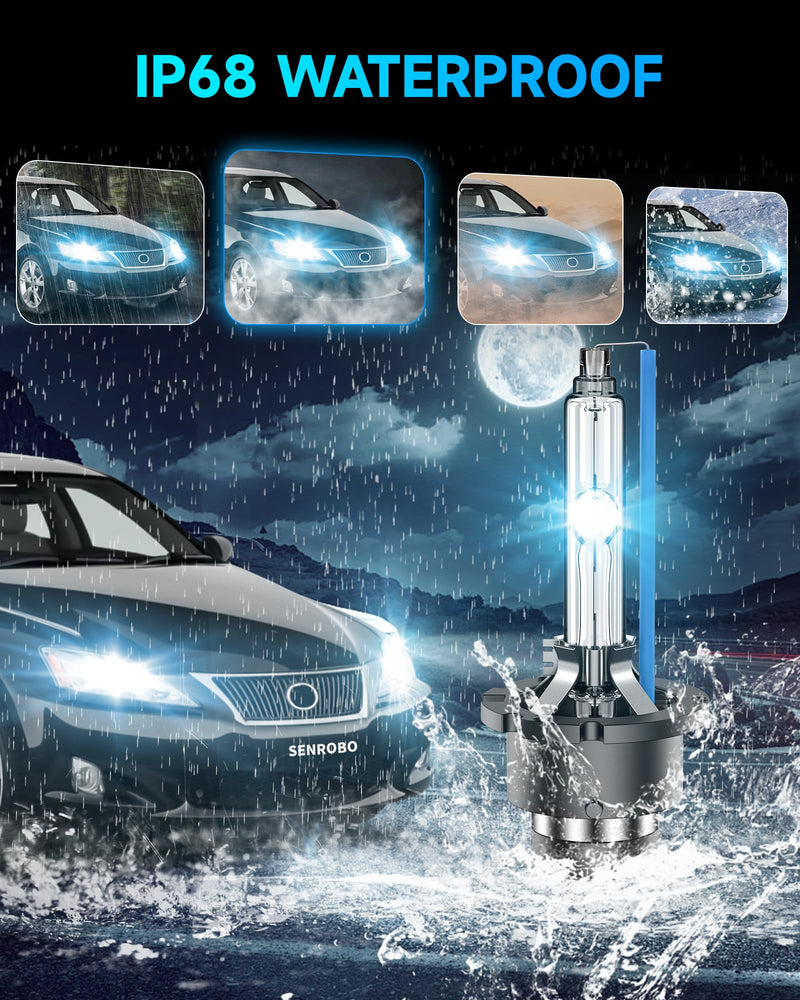  [AUSTRALIA] - Fit for Lexus 2006-2015 IS250 IS350 2008-2012 LS600 LS600H LS600HL OEM 35W Projector D4S HID Xenon Headlight Bulbs Replace, AFS Headlamp 90981-20024, 8000K Blue D4SC1 Bi-xenon Light, Pack of 2