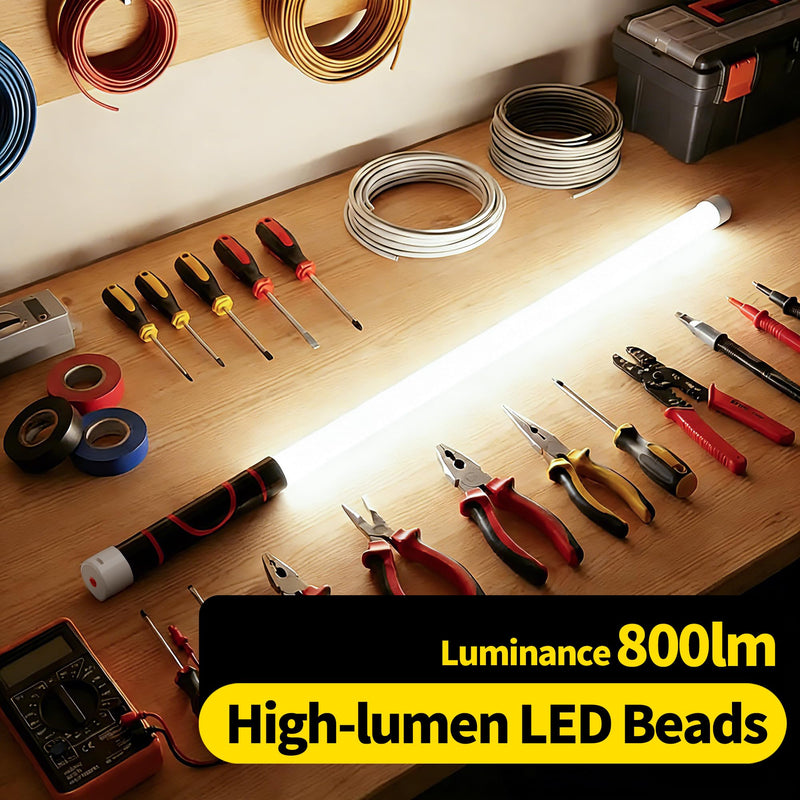 THOUSAND SUNNY Flexible LED Light Stick, 30" Portable Rechargeable Bendable Work Light with High-Lumen LED for Car Repairs Mechanics