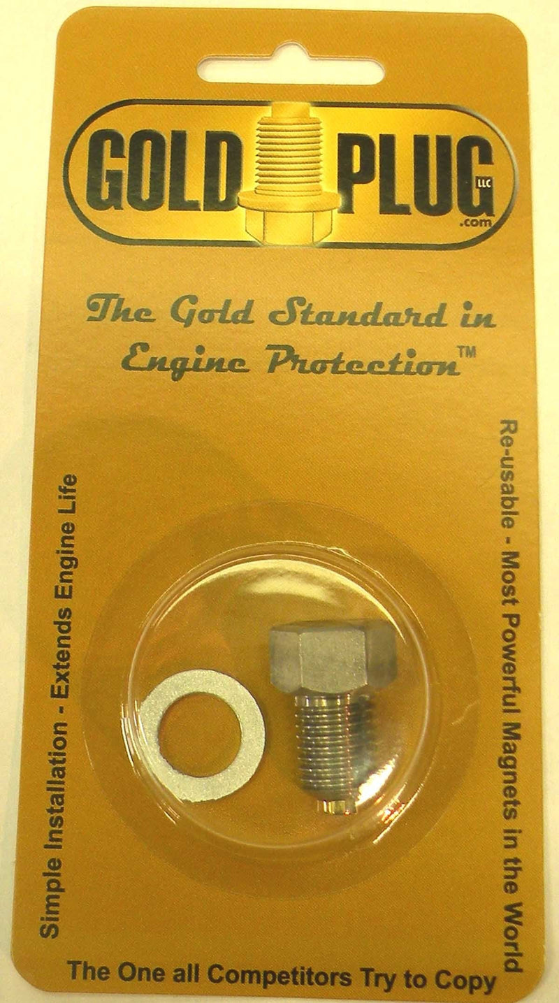 GoldPlug | Made in USA | Stainless Magnetic Drain Plug | Fits Most Honda Motorcycles | M12x1.5 | MP01 | SW03 Washer Included | M12x1.5-MP01