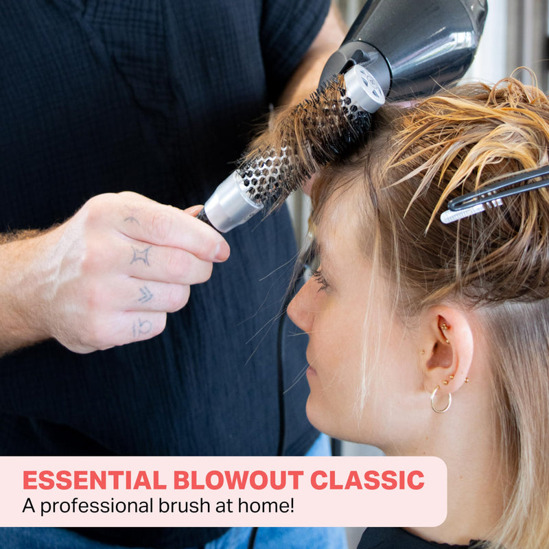  [AUSTRALIA] - Olivia Garden - Essential Blowout Classic Silver Hairbrush 25