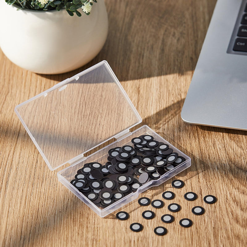 Kingdder 500 Pcs 3D Magnetic Tracking Dot for Scanner Scanning Reference Point Marker Diffuse Reflection Positioning Targets for 3D Scanning (Inner 6.0 mm Outer 10 mm) Inner 6.0 mm Outer 10 mm
