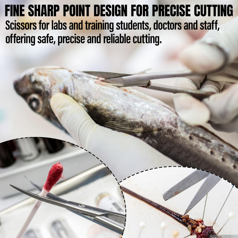 Precise Quality Stainless Steel Surgical Dressing Scissors Medical Dissecting Sharp Scissors Straight General Art Craft Paper Shears (Sharp/Sharp) Sharp/Sharp