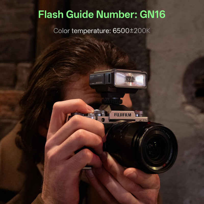 VILTROX Spark Z3-F TTL Camera Flash for Fujifilm, Retro Hot Shoe Flashes with TTL & Manual Modes, USB-C Rechargeable Compact Speedlite with Adjustable Brightness, Detachable Softbox, Gray Spark Z3-F-Gray