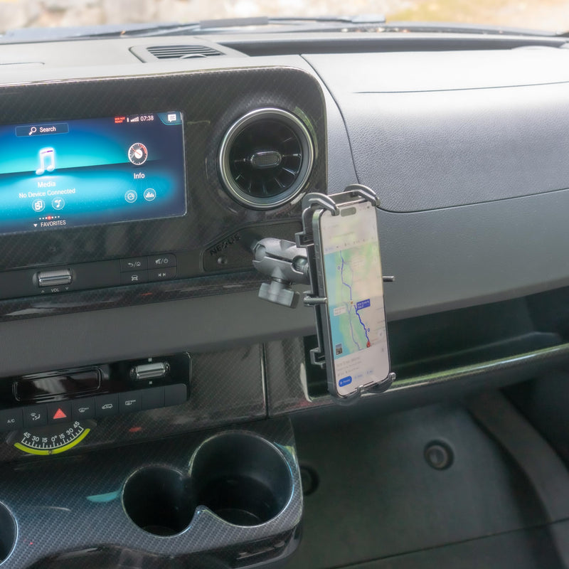 NEXUS 1.5 Inch Ball Cubby Adapter for VS30 Mercedes-Benz Sprinter Van or conversions - Winnebago Revel, Storyteller Overland or Jayco Terrain 1.5" Ball Mount Passenger's Side