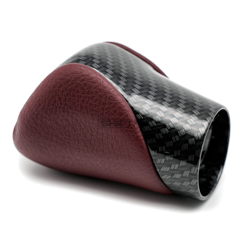 Gear Shift Knob Shifter for Lexus ES GS GX is NX RC RX 200t 300 350 3450h 450hL 350L (Rioja Red Rose/Carbon Fiber Pattern) Rioja Red Rose / Carbon Fiber Pattern