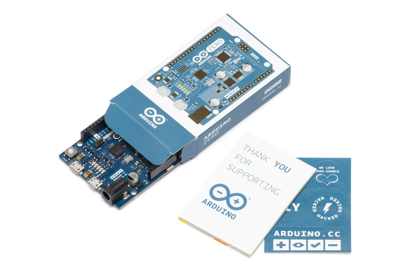 Arduino Zero [ABX00003] – 32-bit ARM Cortex-M0+, 48MHz, 256KB Flash, 32KB SRAM, Native USB, 14 Digital I/O Pins, 6 Analog Inputs, Compatible with Arduino IDE for Embedded and IoT Projects