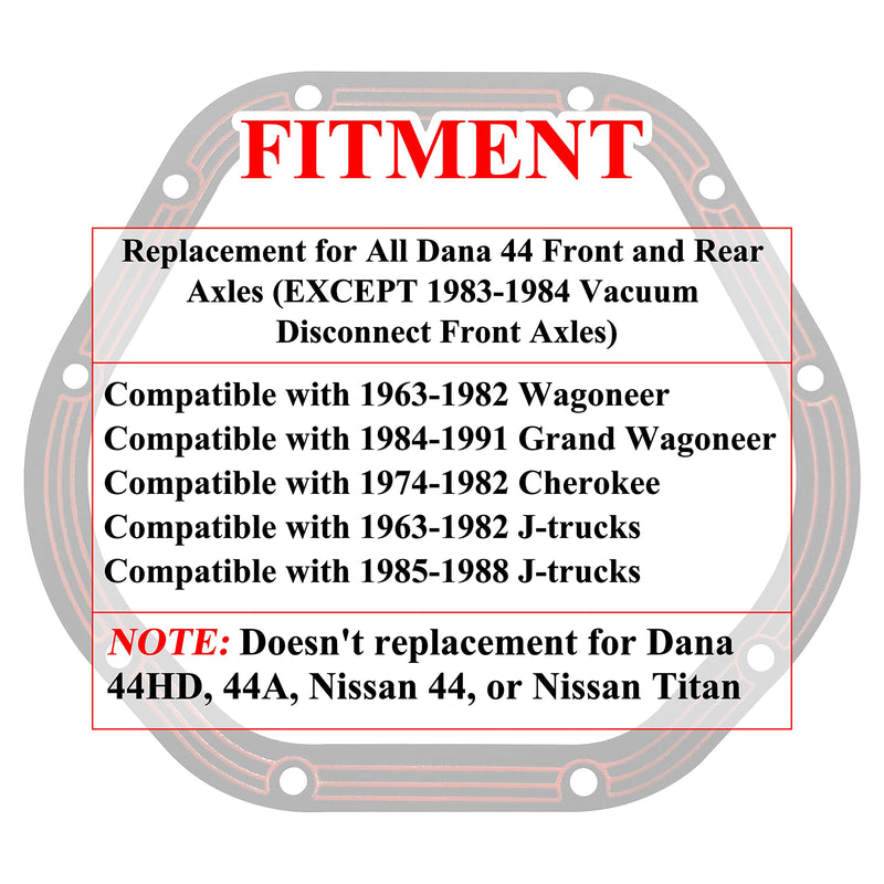 Differential Cover Gasket LLR-D044 Replacement for Dana 44