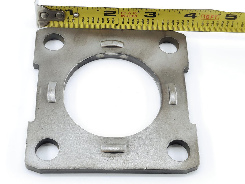 Replacement Trailer Brake Backing Plate Flange 2.27" for 3500# Axle, 4 Hole Bolt Square Bracket (2pack