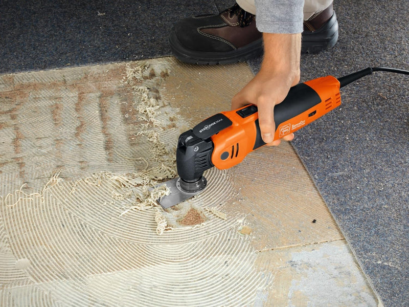 Fein Rigid Scraper Blade for MultiMaster Tools - Efficient Removal of Paint, Tile Adhesive Residue, Carpet and Underseal, Short Version, Starlock Mount - 63903226210