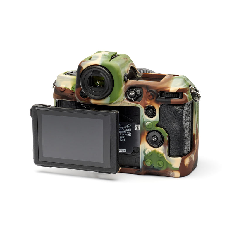 easyCover - Silicone Camera case - Protection Compatible for Your Camera Nikon Z8 - Camouflage