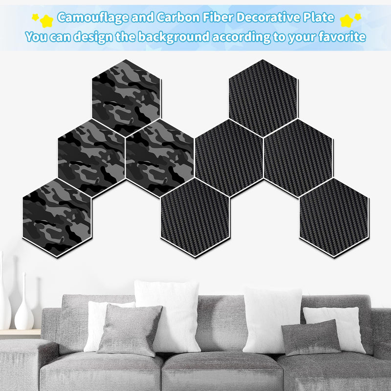Camouflage and Carbon Fiber Pattern Transfer to Prints, 3D Printer Build Plate Compatible with Bambu-Lab H2D, Strong Adhesion and Easy Release Spring Steel Sheet