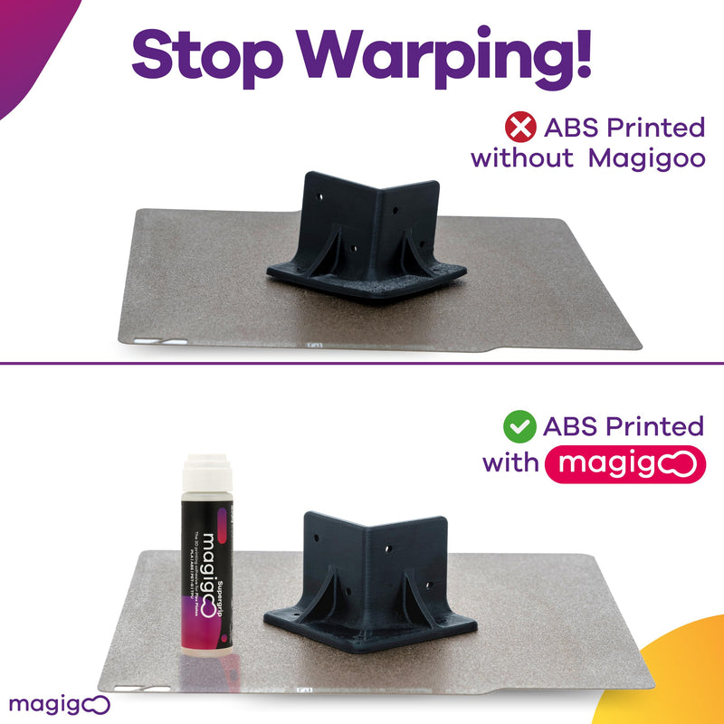 Magigoo - Supergrip 3D Printer Adhesive Glue - for Use on Flexible Plates and Polymeric Based Plates for ABS, PLA, PETG, ASA, TPU Flex Filaments - 3D Printing Accessories, Supplies, Materials (50ml)