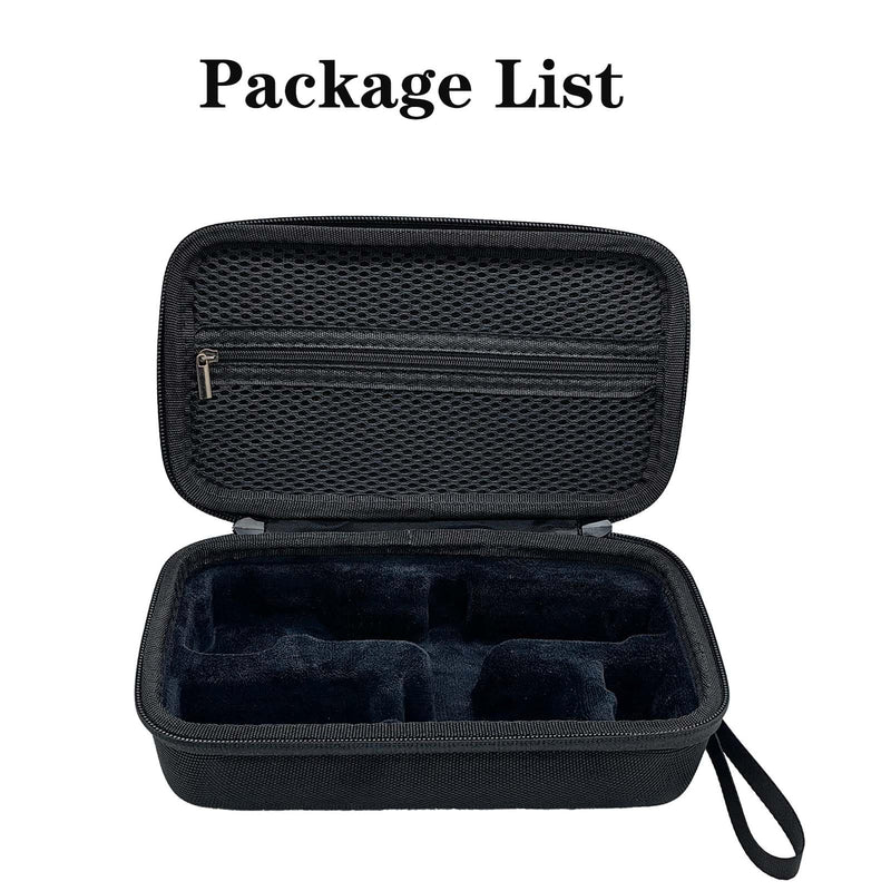 Carrying Case for DJI Osmo Pocket 4, Compact Travel Bag with Wrist Strap & Carabiner, Portable Storage & Protection Pouch for Pocket 4 Camera Accessories – Black