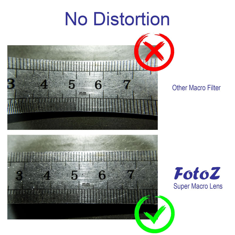 FotoZ 49mm 10x Professional Macro Conversion Lens, Super Macro Lens, for Canon EOS M6 M50 Mark II M100 M200 R50 R100 with EF-M 15-45mm RF-S 18-45mm Kit Lens