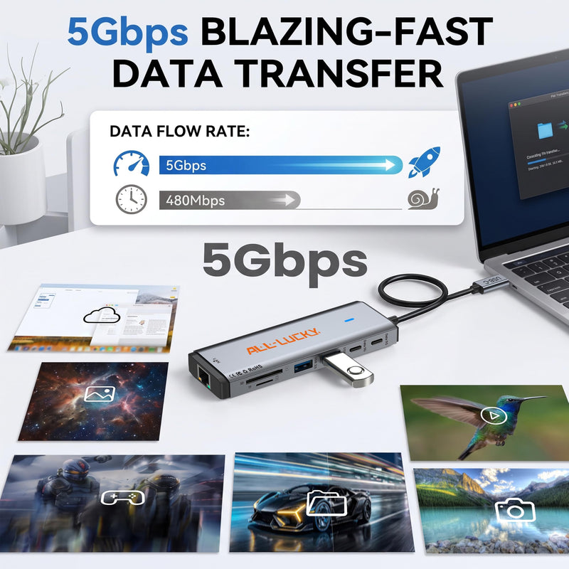 12-in-1 USB C Docking Station with Dual Monitor for Laptops/Desktop/PC | Plug&play-100W PD, Dual 4K HDMI, Ethernet, 4 USB-A(2x3.0,2x2.0), 2 USB-C 3.0, SD/TF, For Mac/Dell/HP/Lenovo/Surface