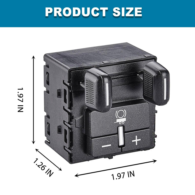 Trailer Brake Control Switch Compatible with GMC and Chevy Vehicles 2014-2020 Colorado, Silverado 1500, Suburban, Canyon, Tahoe, Sierra 2500, Yukon OE# 84108373, 23145874