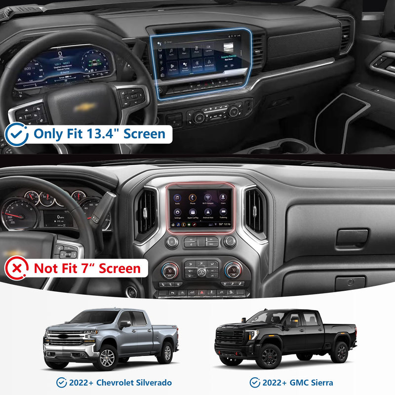 sukemichi Phone Mount for 2022 2023 2024 2025 2026 Chevrolet Silverado 1500/GMC Sierra 1500 2500 3500 HD Accessories,Dash Platform Phone Mount Magsafe Fit 13.4" Screen, Cell Phone Holder for NATO Rail