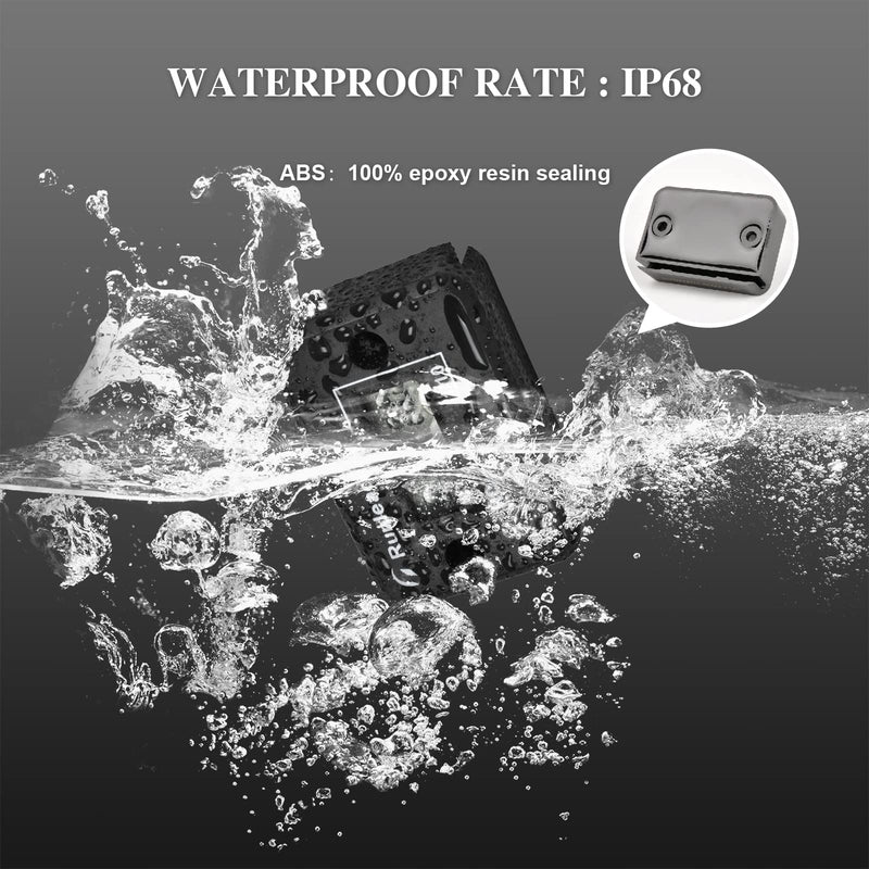 Inductive Waterproof Hour Meter,Epoxy Resin Plastic Seal use for Gas Engine Lawn Mower Generator Pressure Washer Marine ATV Boat Outboard Motor Dirt Bike Motorcycle