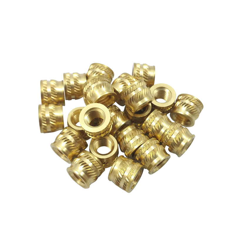 [initeq] Brass Threaded Heat Set Insert Assortment for 3D Printing — Metric Sizes M2.5 M3 M4 M5 M6 (Assortment A)
