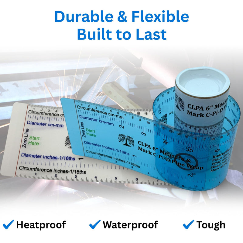 6" Diameter Pipe Wrap Around Marking Tool 6 inches
