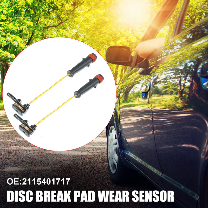 X AUTOHAUX 2pcs 2115401717 Front Rear Disc Break Pad Wear Sensor for Mercedes-Benz CL500 S430 2000-2006 2