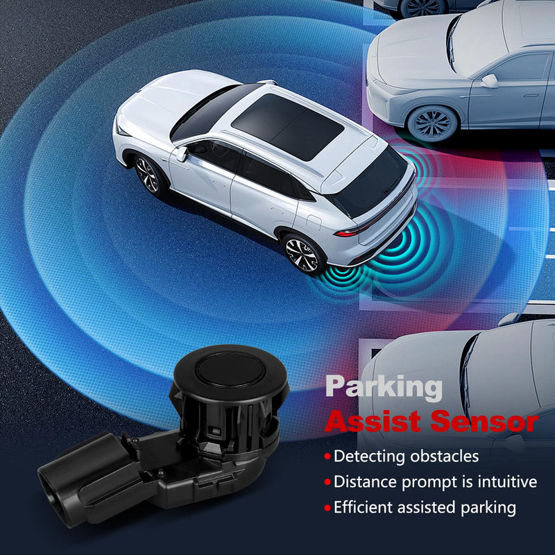 Parking Assist Sensor Compatible with Toyota RAV4 2014-2018,Tacoma 2015-2022,Tunder 2014-2021,Replace#89341-0C010 89341-0C020 PPS65,1PCS Reverse Rear Backup Bumper Parking Sensors 1-PC 89341-0C010