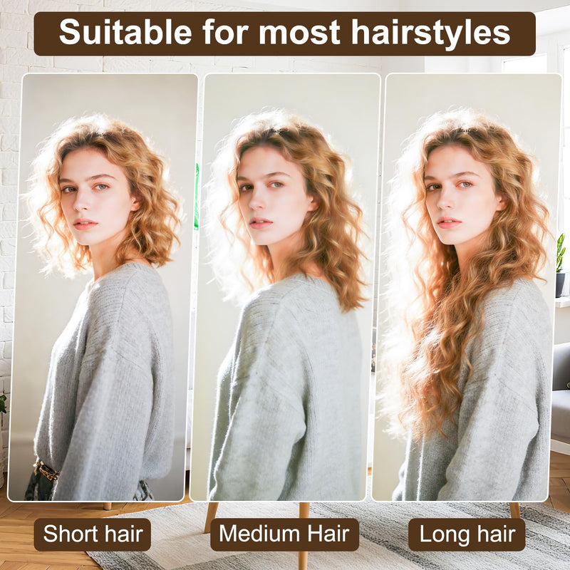 3 PcsHeatless Curlers Long Hairs, Heatless Curls, Overnight Blowout Rods Headband, No Heat Hair Curlers No Heat Overnight Curls, Heatless Curling Rods for DIY Hair Styling with 2 Hairpins