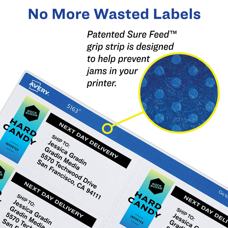 Avery Multiuse Removable 1" Round Labels with Sure Feed, 945 Small White Labels for Organization and Storage (6450) 1 Pack