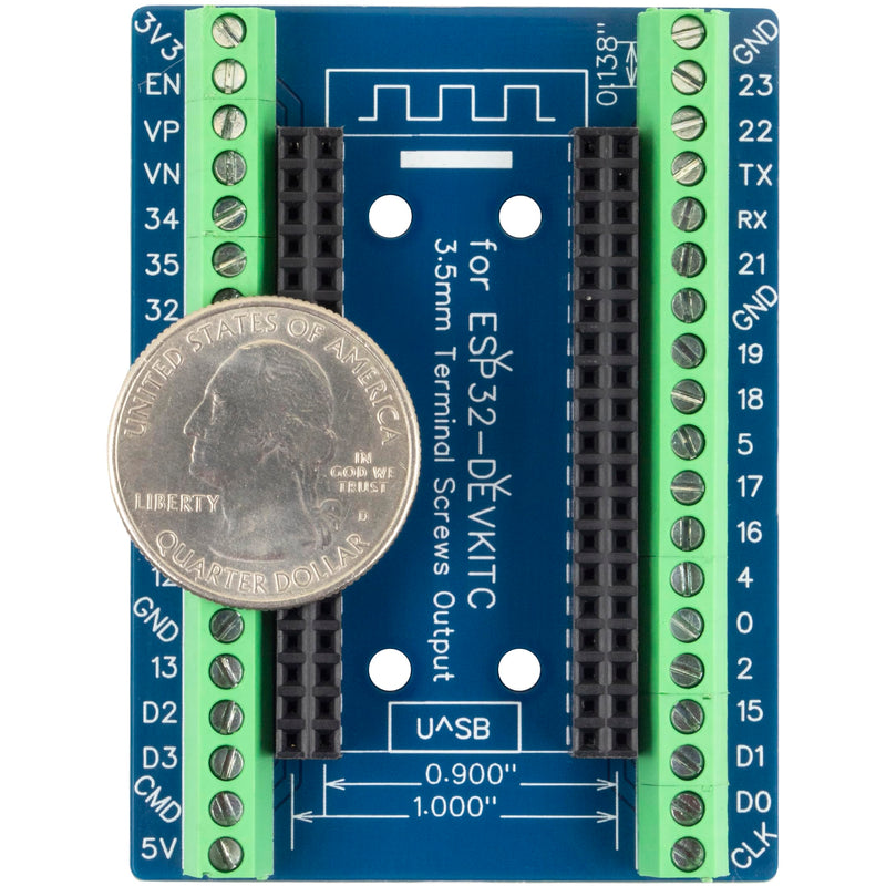 3pcs ESP32 Terminal Breakout Board 38 Pins GPIO Expansion Board Compatible for ESP32-DevKitC 0.9" or 1.0" Size Module