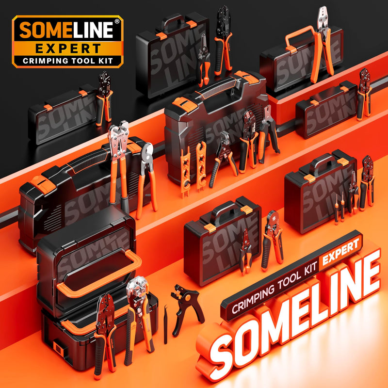 SOMELINE Micro-Fit 3.0 Connector Crimping Tool Kit, 2-16 Pin Dual Row Male & Female Housings, 28-18 AWG Terminal, 2 Pin Extractors & 32-20 AWG Crimper, Compatible with Molex, for PC, 3D Printers & DIY Micro-Fit 3.0mm Pitch