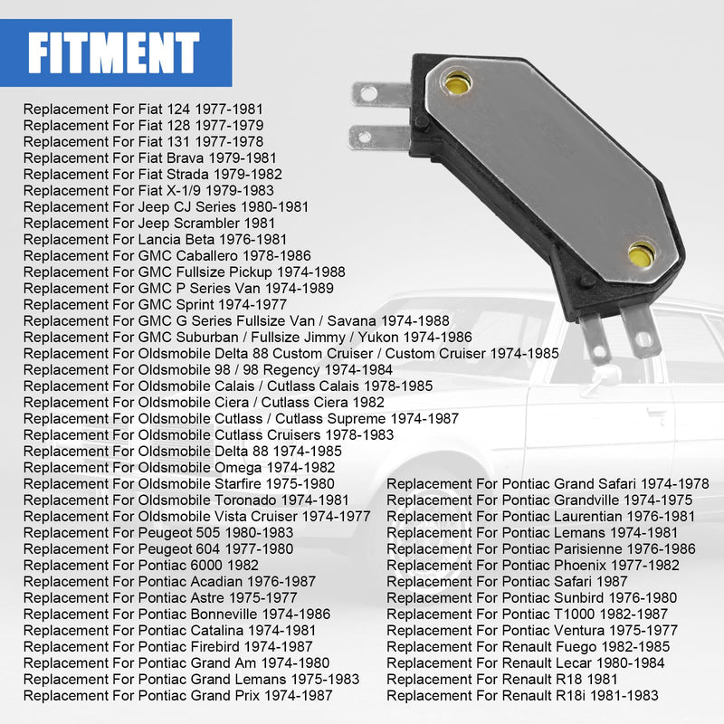  [AUSTRALIA] - JDMSPEED New Ignition Module GM HEI 4 Pin D1906HT LX301 Replacement For Buick Chevy Pontiac Old 1974-1988