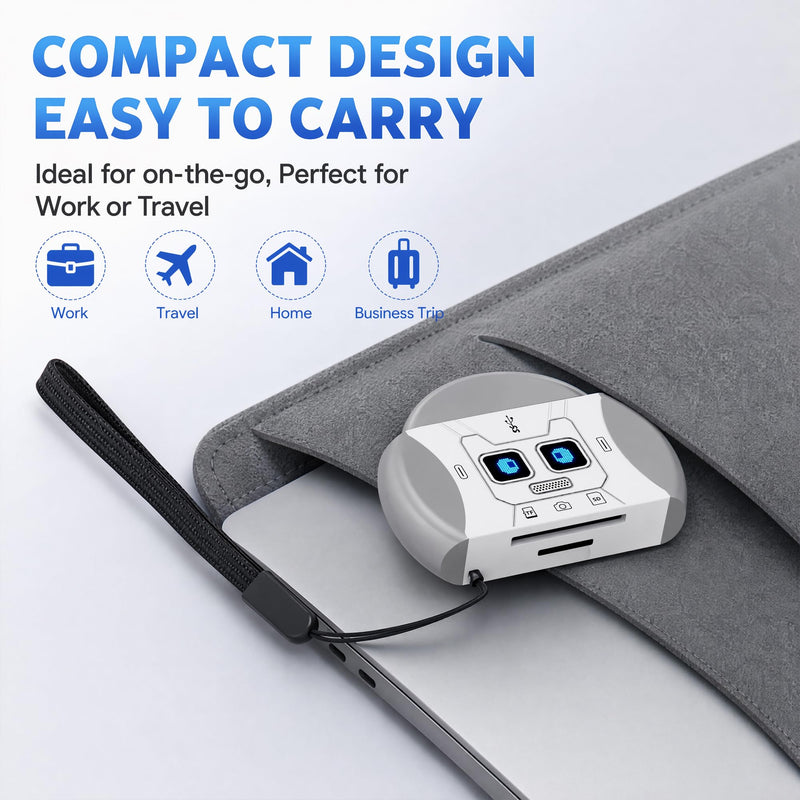 SD Card Reader 5-in-1 Type-C USB 3.2 for iPhone | USB-A & USB-C, SD & MicroSD, 5Gbps, plug & play, for iPad, MacBook, Android, PC, camera, laptop, phone