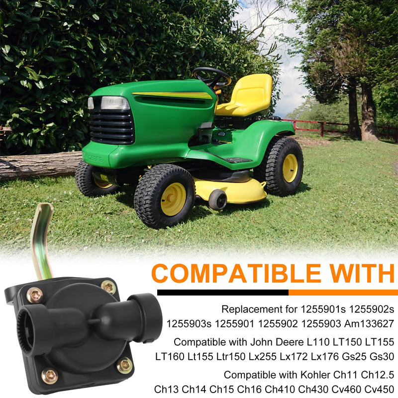 Fuel Pump Kit Compatible with Kohler 12-559-02-S, 12-559-01-S, CH11, CH 12.5S, CV13S, CV14S, CV15S, CV16S, Compatible with John Deere AM133627, L110, LT 133, LT150, LT155, LT160 Fuel Pump