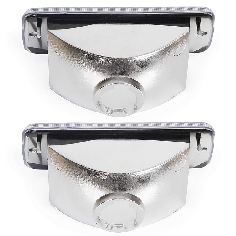 ECOTRIC Clear Bumper Signal + Fender Side Marker Lights Combo Compatible with 1997-2006 Jeep Wrangler TJ Turn Signal Parking Lights Replacement for 55055020AC 55055020AD