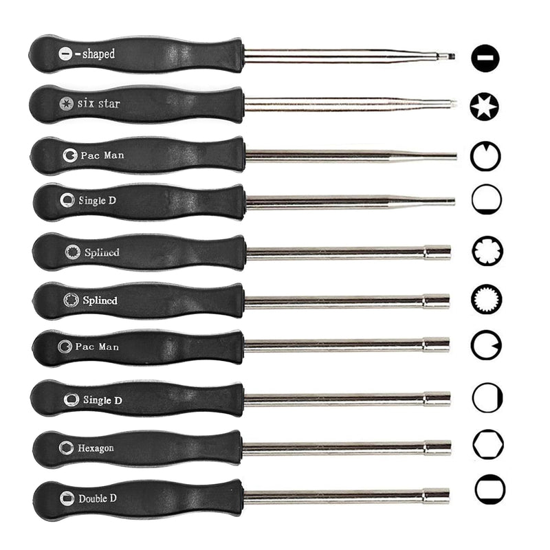 Pack of 10 Carburetor Adjustment Tool Screwdriver Kit for Most 2-Cycle Small Engine Trimmers, Chainsaws, and Leaf Blowers