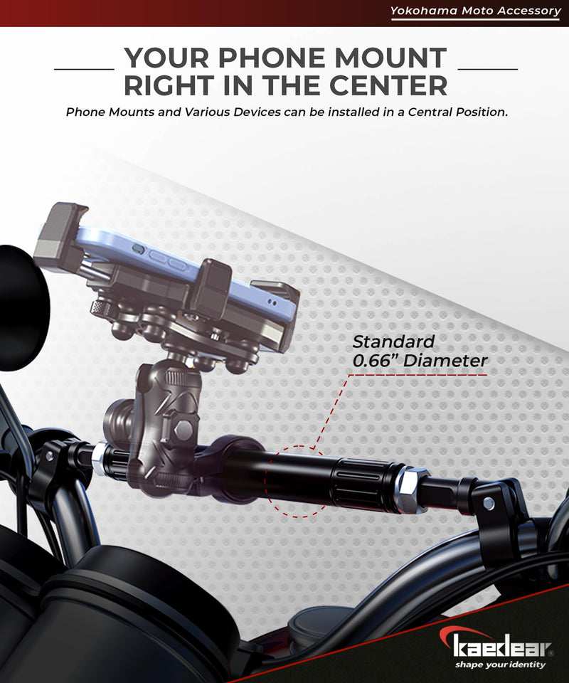 KDR-HB2 Handlebar Brace Bar Motorcycle Multi-Bar Adjustable Center Brace Aluminum Alloy
