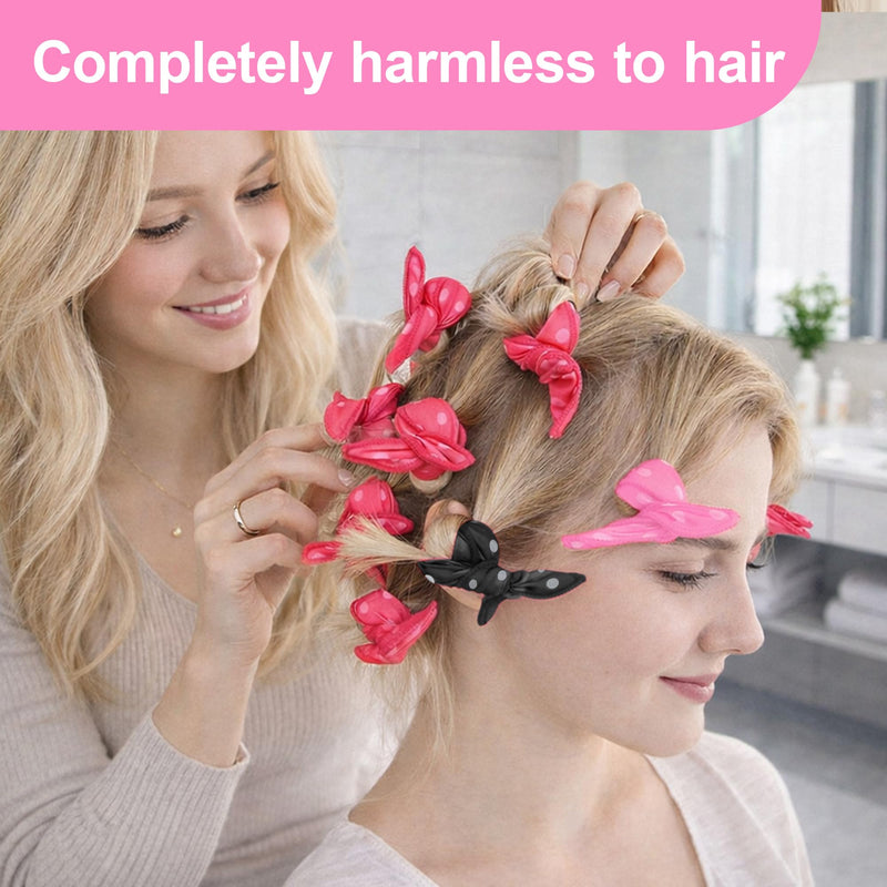40PCS Foam Hair Rollers for Short Hair, 5 Colors | Soft Heatless Curlers, No Heat Sponge Rollers, Sleep Pillow Rollers, Overnight Hair Curlers, For Long Hair